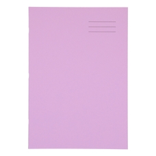 A4+ Exercise Book 48 Page, 12mm Ruled With Margin / Plain Alternate, Purple - Pack of 50